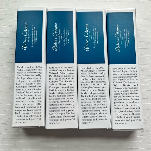 LOT OF 4 Atelier Cologne 4 Fragrances Pure Spray 0.14 oz 4ml TRAVEL SPRAY - Picture 2 of 8